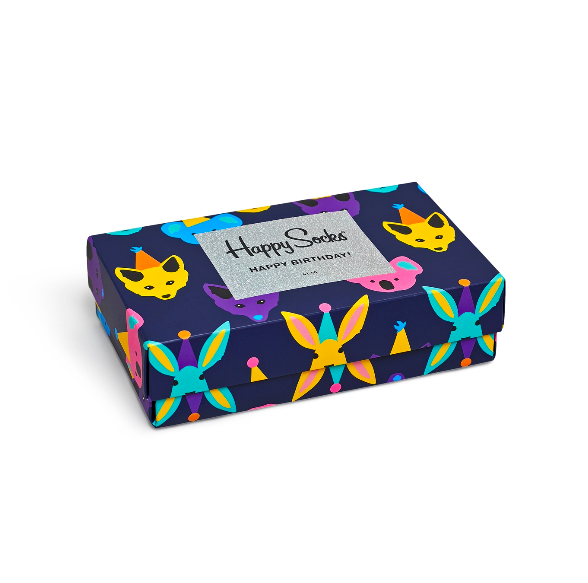 Grający Giftbox urodzinowy (3-pak) Happy Socks XBDA08-9000